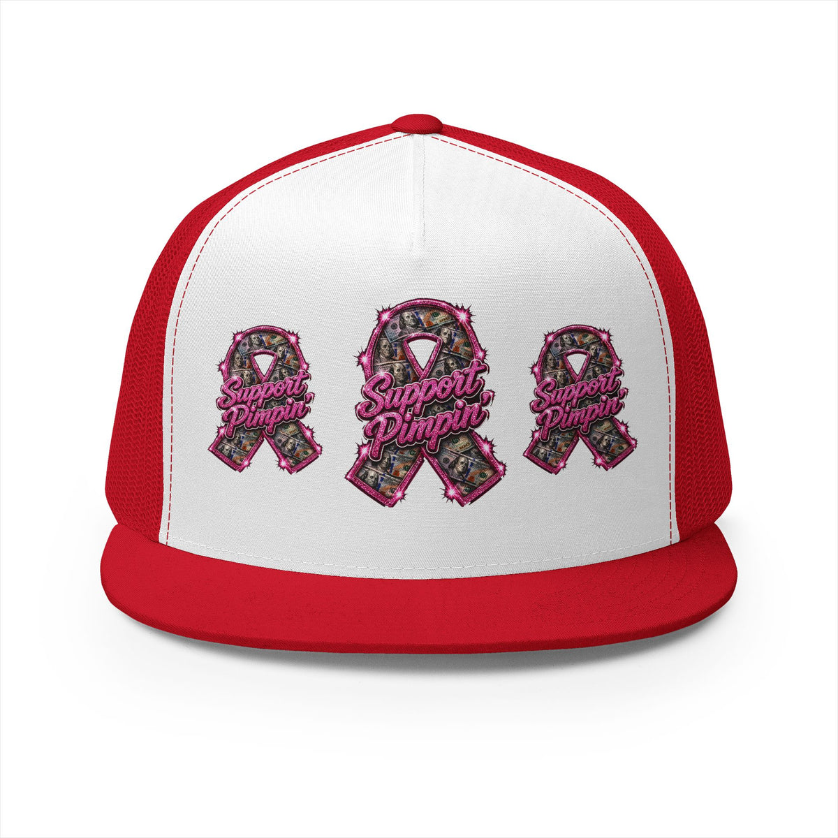 5 Panel Trucker Cap-SUPPORT PIMPIN-SCUMMIEBEARZ™
