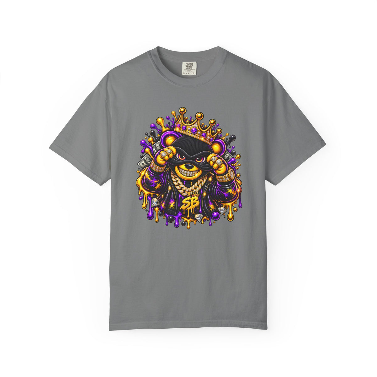 Unisex Garment-Dyed T-shirt-what you need i got it/ WHAT YOU NEED i GOT IT/CROWN MASK LOGO-SCUMMIEBEARZ™️