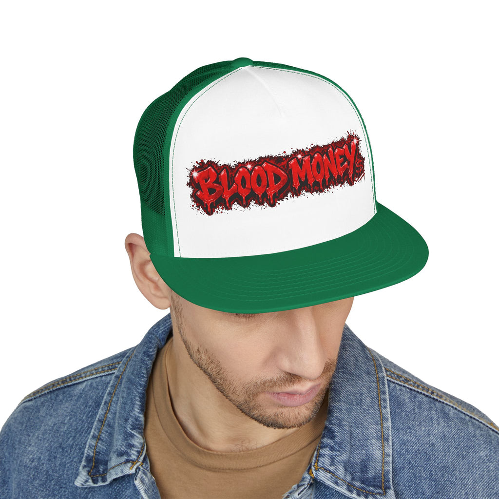 5 Panel Trucker Cap-BLOOD MONEY-SCUMMIEBEARZ™