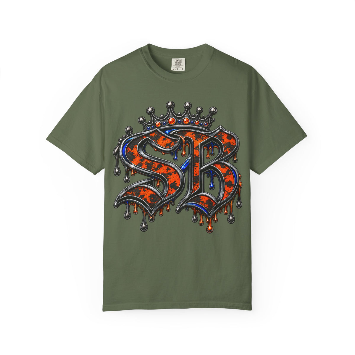 Unisex Garment-Dyed T-SHIRT- POCKET CHECK/SB LOGO-SCUMMIEBEARZ™