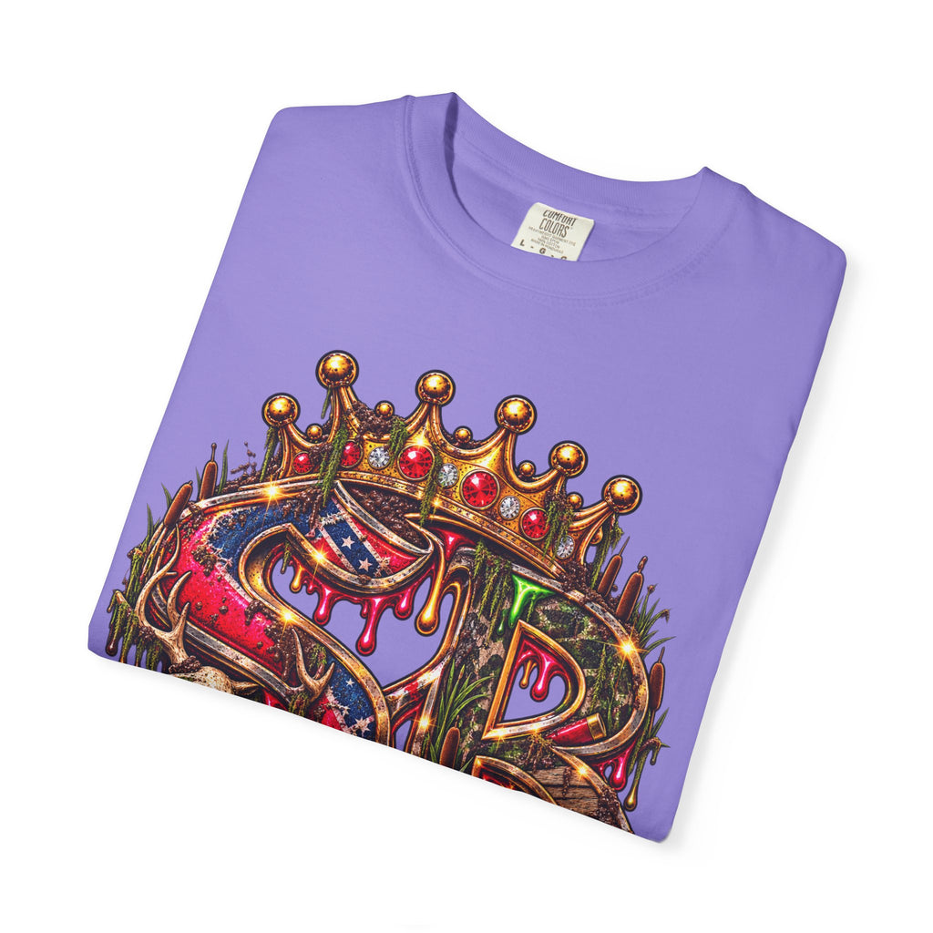 Unisex Garment-Dyed T-SHIRT-HILLBILLY GLOCK/SB CROWN LOGO-SCUMMIEBEARZ™
