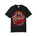 Unisex Garment-Dyed T-SHIRT-BLOOD MONEY GLOCK/SB LOGO/MASK LOGO-SCUMMIEBEARZ™