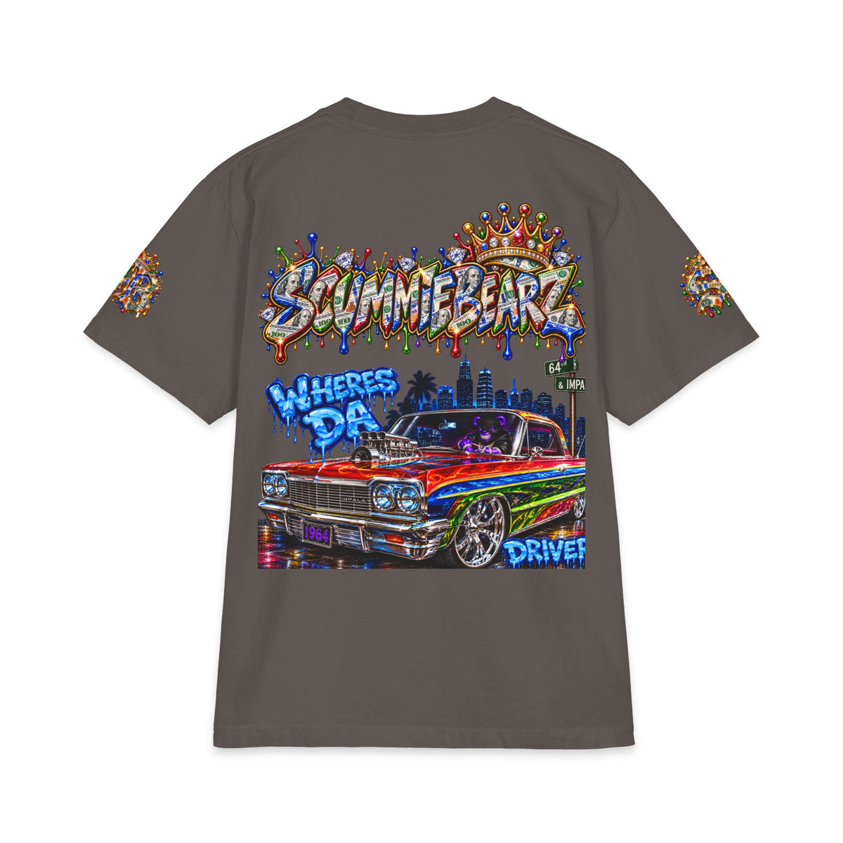 Where’s Da Driver — Remix | SCUMMIEBEARZ™ Shaka Wear Heavyweight Tee