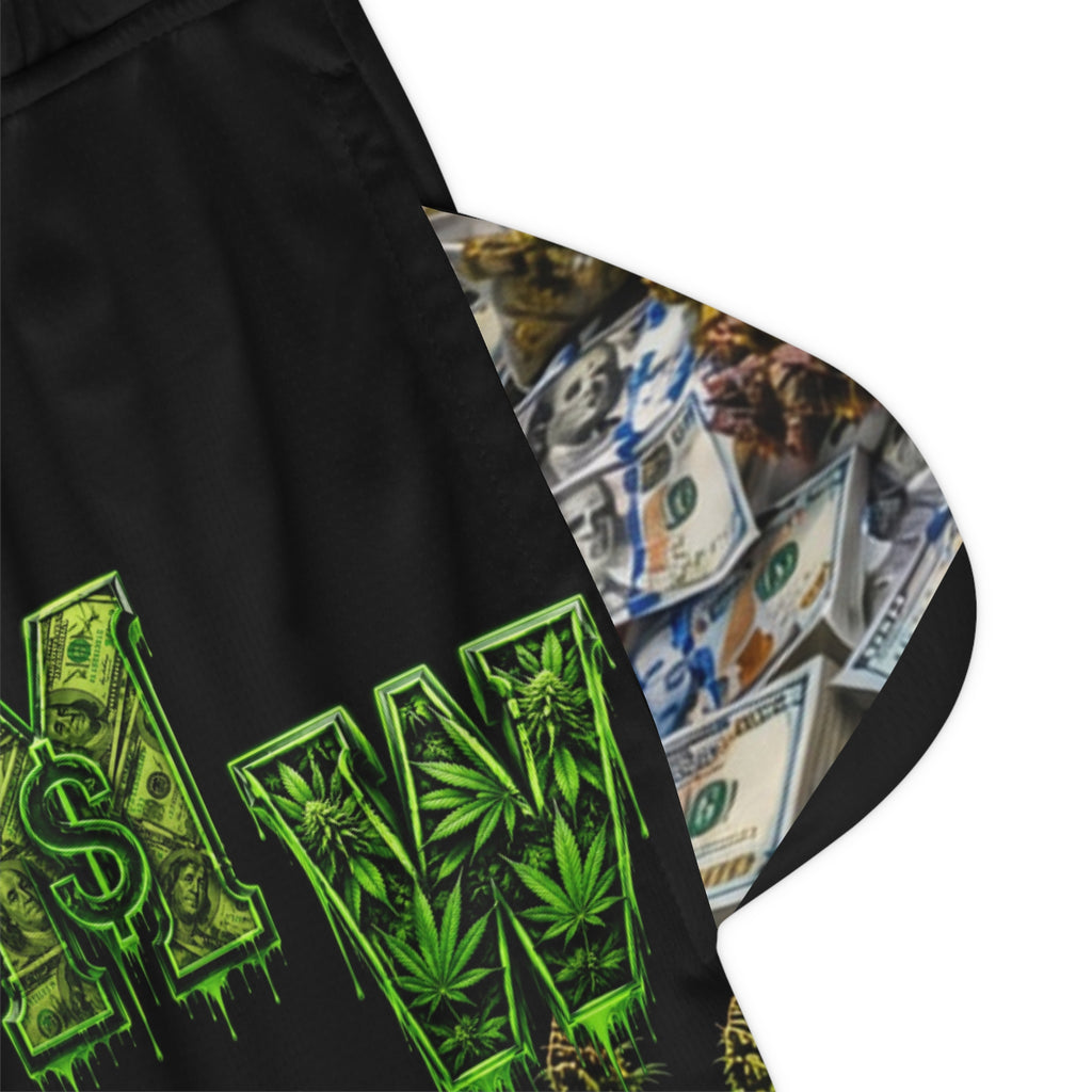 AOP Basketball Shorts - P***y Money Weed™