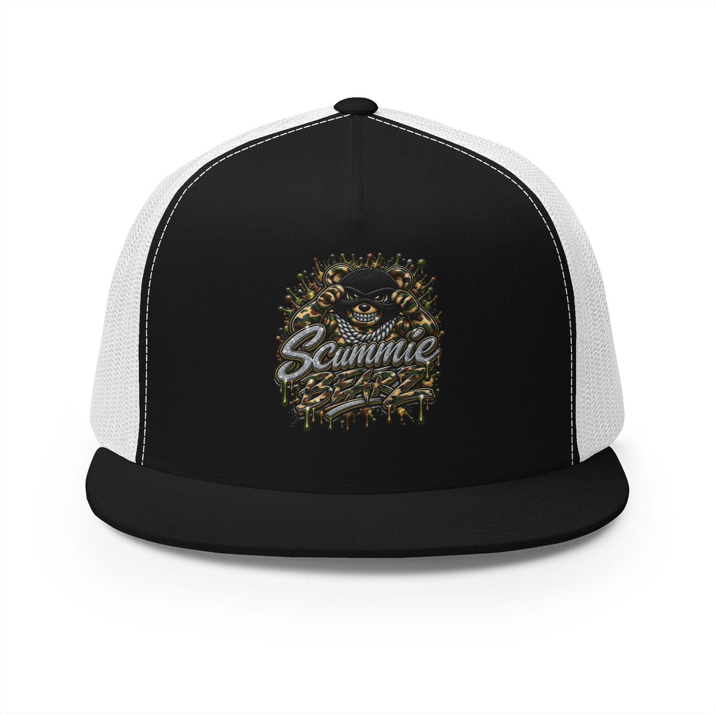 5 Panel Trucker CAP-CAMOUFLAGE MASK LOGO-SCUMMIEBEARZ™