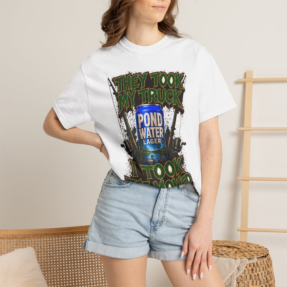 Unisex Garment-Dyed T-shirt- pond water mydaileys ininpound-SCUMMIEBEARZ™