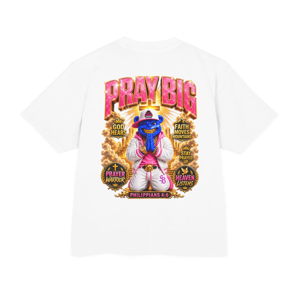 Unisex Urban Heavy Tee PRAY BIG™ | CHRISTIAN STREETWEAR TEE-SCUMMIEBEARZ™️