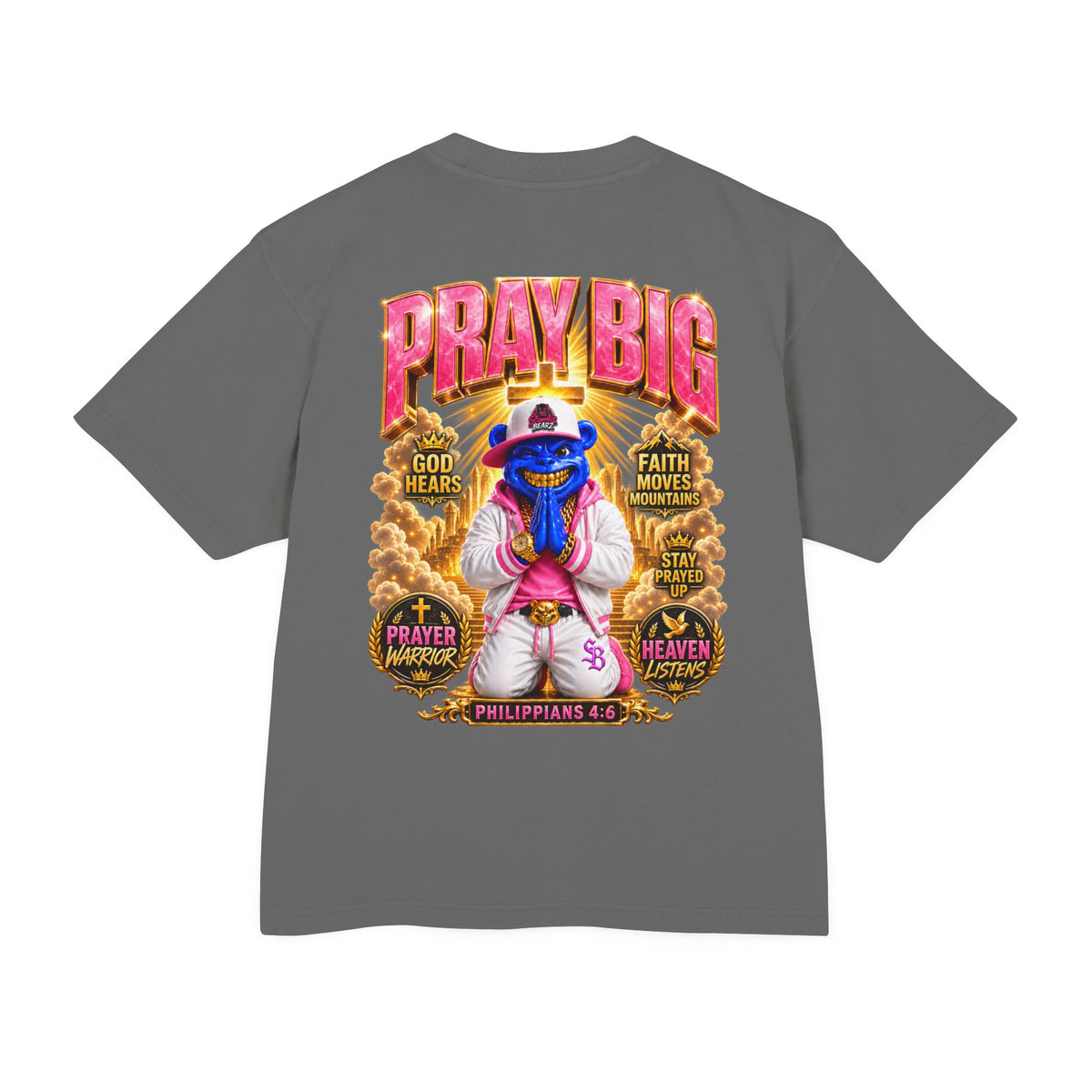Unisex Urban Heavy Tee PRAY BIG™ | CHRISTIAN STREETWEAR TEE-SCUMMIEBEARZ™️