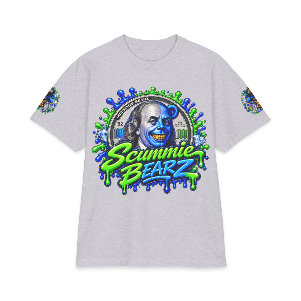 Hustle Mode, Green Remix | SCUMMIEBEARZ™ Shaka Wear Heavyweight Tee