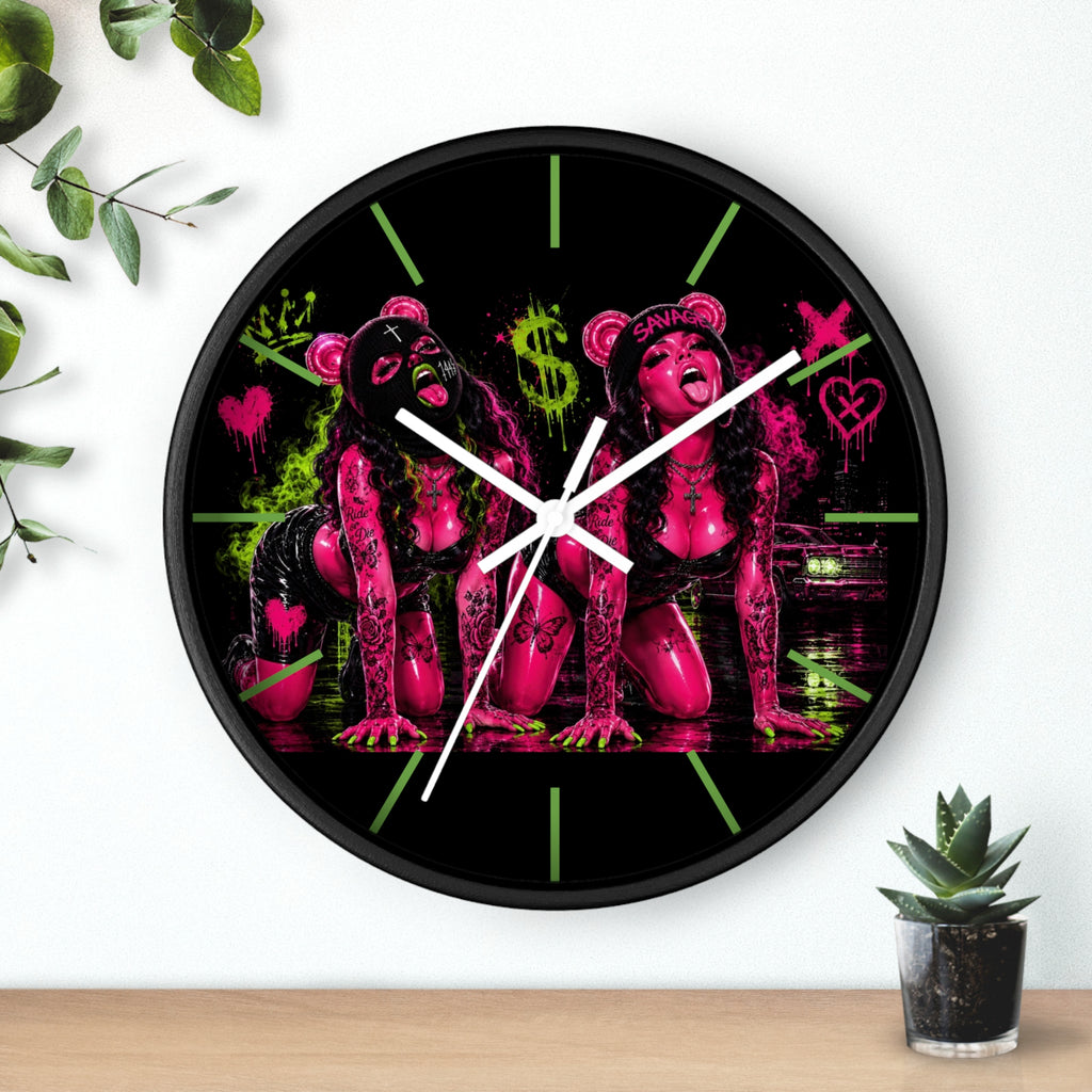 Wall Clock-Sexy But Savage Duo-SCUMMIEBEARZ™️