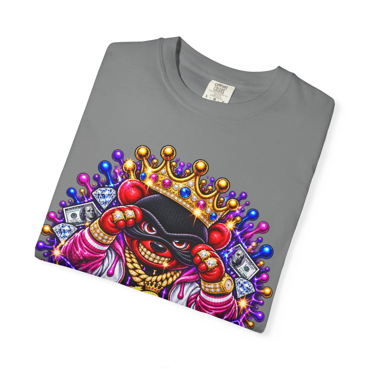 Unisex Garment-Dyed T-shirt-WORKING LATE-SCUMMIEBEARZ™️