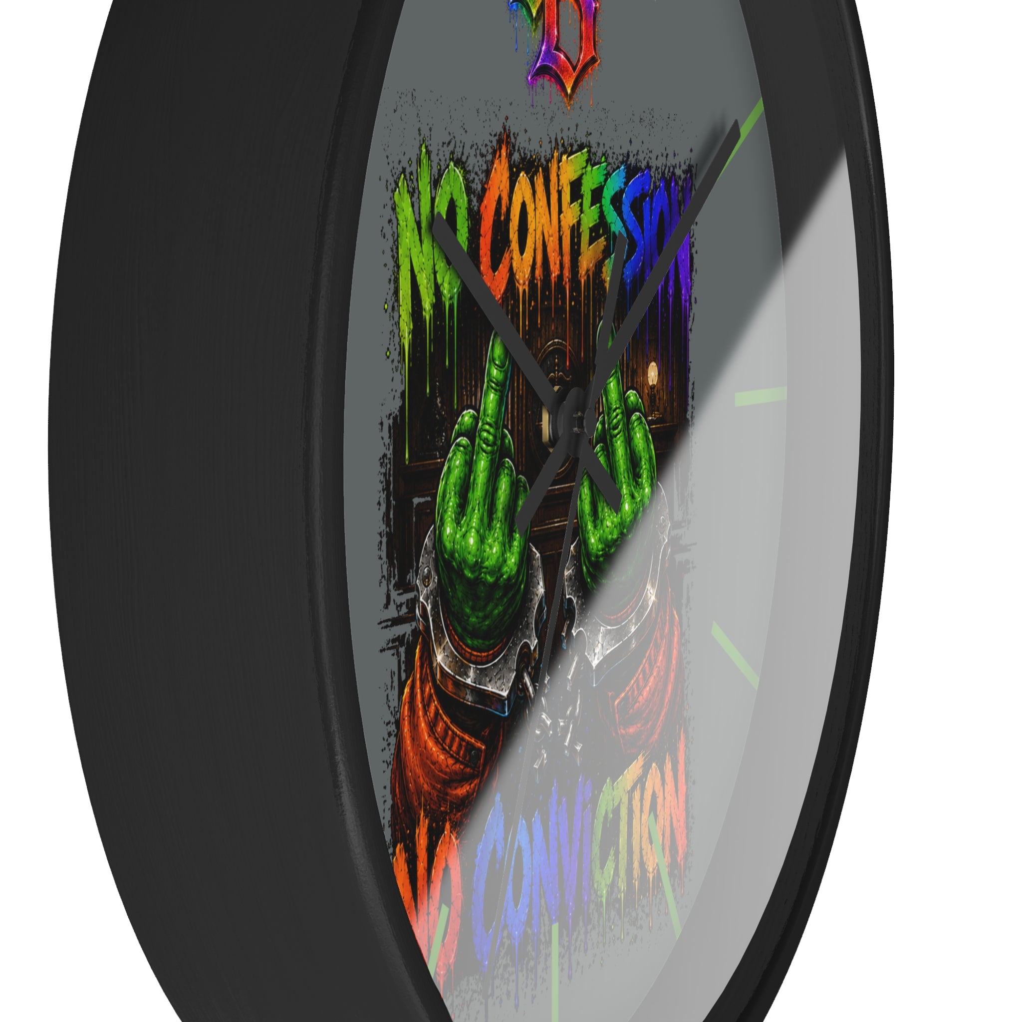 Wall Clock-No Confession No Conviction-SCUMMIEBEARZ™️