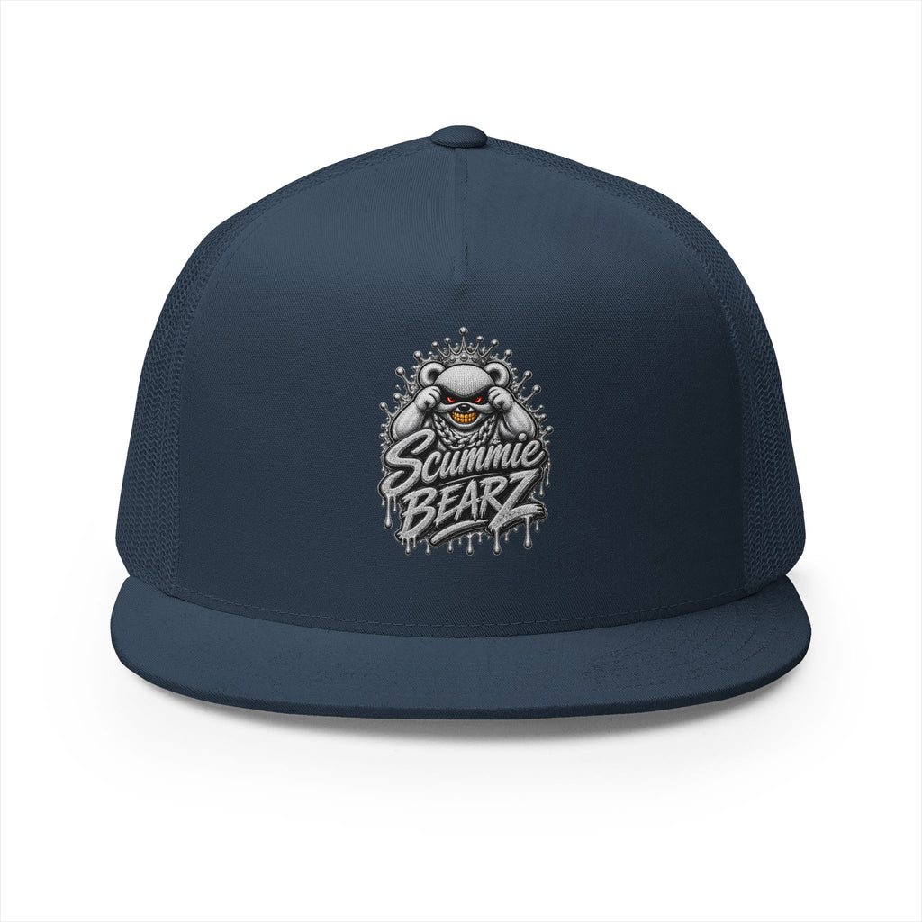 5 Panel Trucker Cap-SILVER MASK LOGO-SCUMMIEBEARZ™