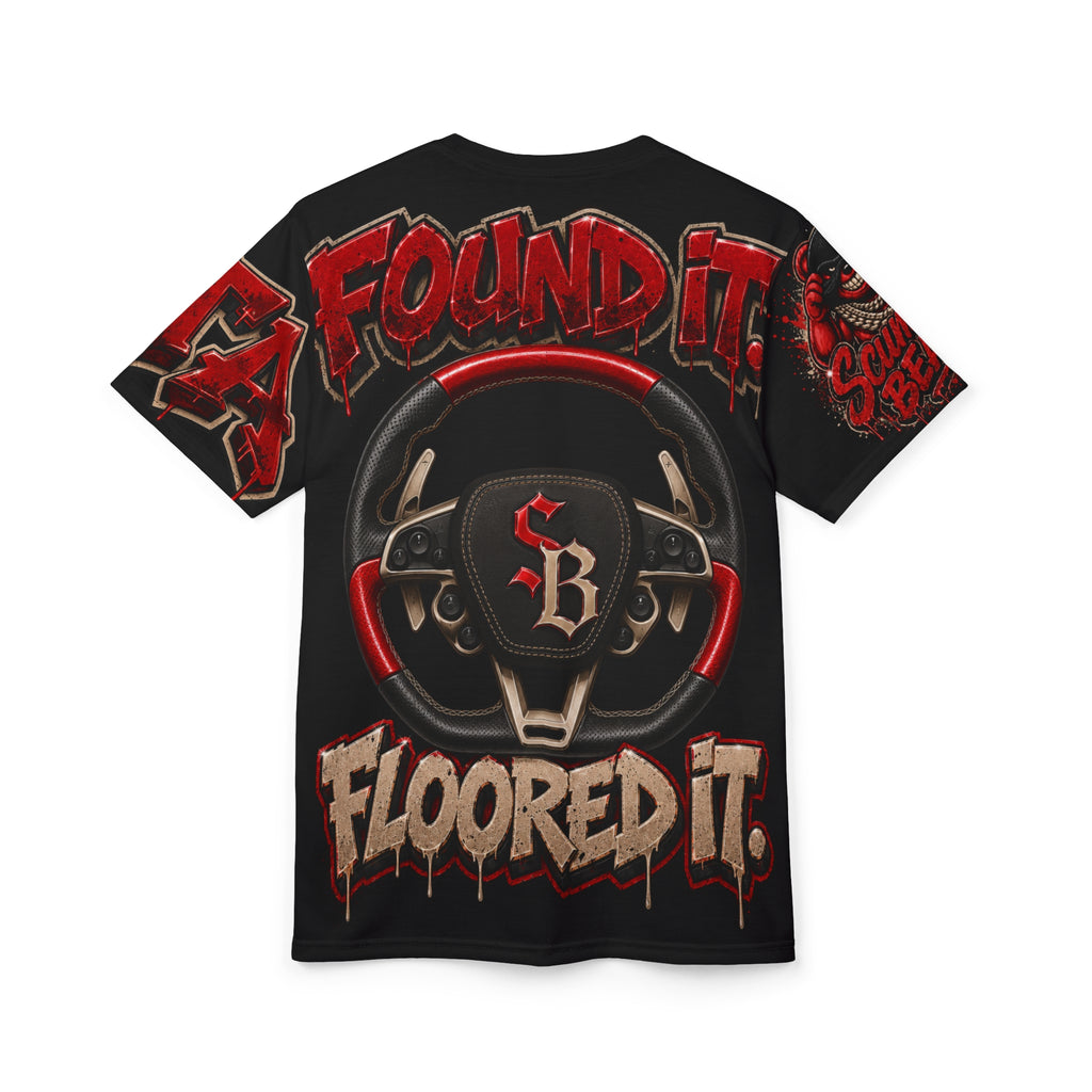 SCUMMIEBEARZ™ Found It, Floor It™ — GTA Collection Unisex Men's Streetwear AOP Tee