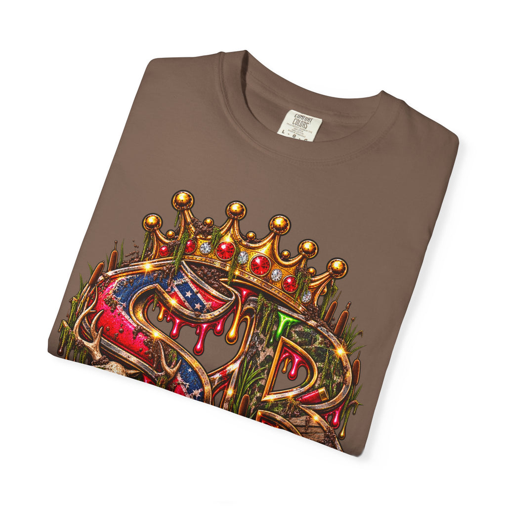 Unisex Garment-Dyed T-SHIRT-HILLBILLY GLOCK/SB CROWN LOGO-SCUMMIEBEARZ™