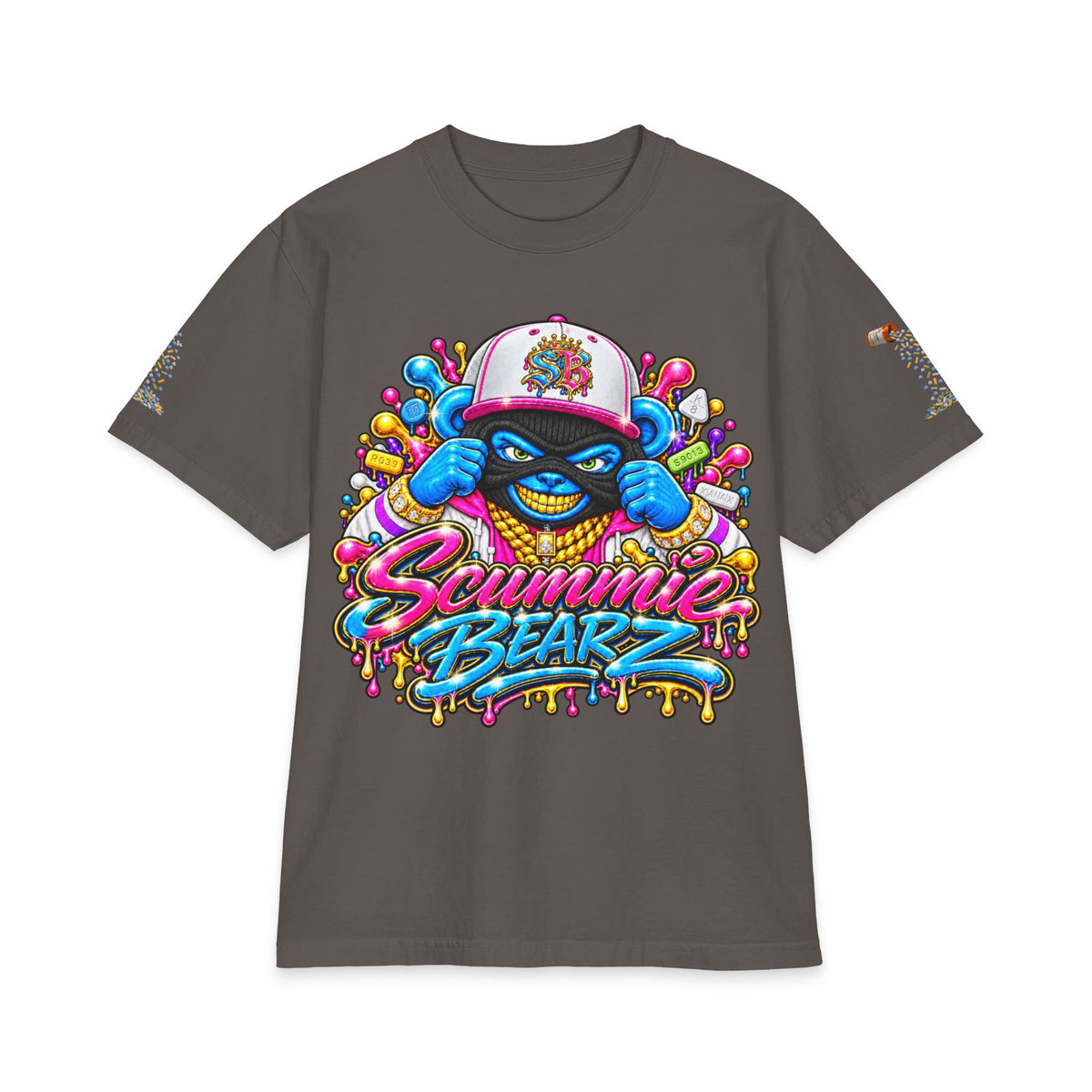 Get Your Mind Right — Multicolor Remix | SCUMMIEBEARZ™ Shaka Wear Heavyweight Tee