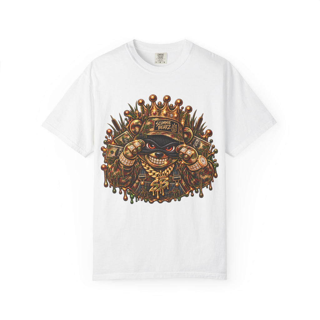 Unisex Garment-Dyed T-shirt-HILLBILLY CAMO GLOCK -SCUMMIEBEARZ™