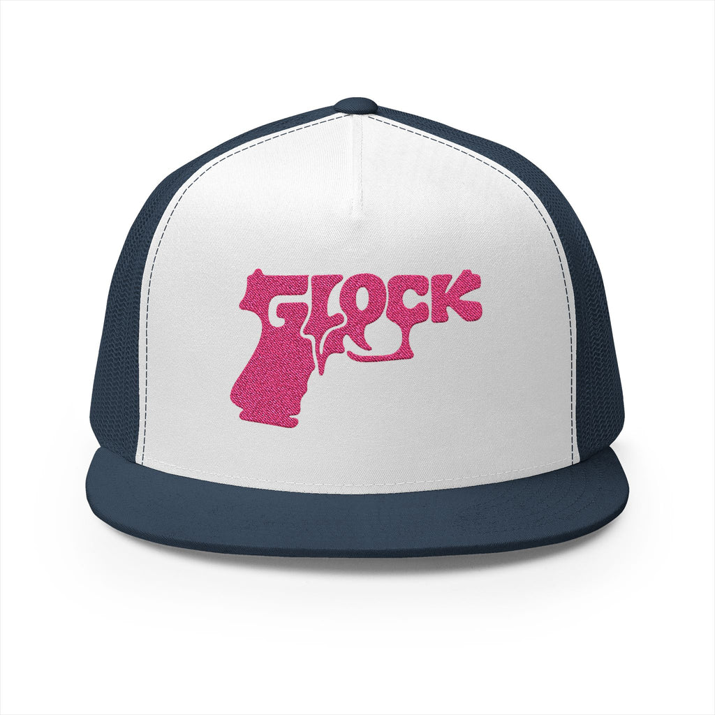 5 Panel Trucker Cap-PINK GLOCK LOGO-SCUMMIEBEARZ™️