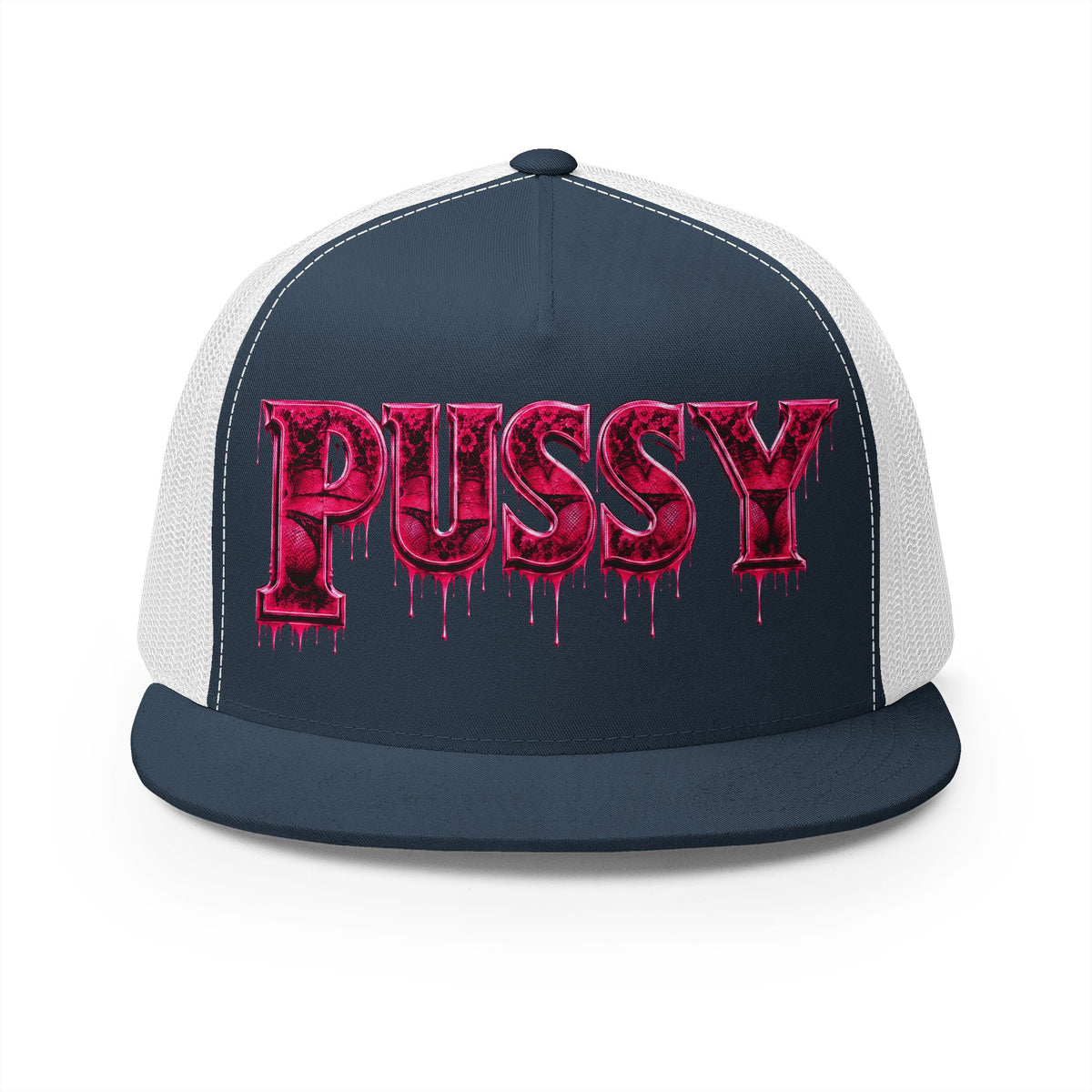 5 Panel Trucker Cap-PINK PU$$Y-SCUMMIEBEARZ™