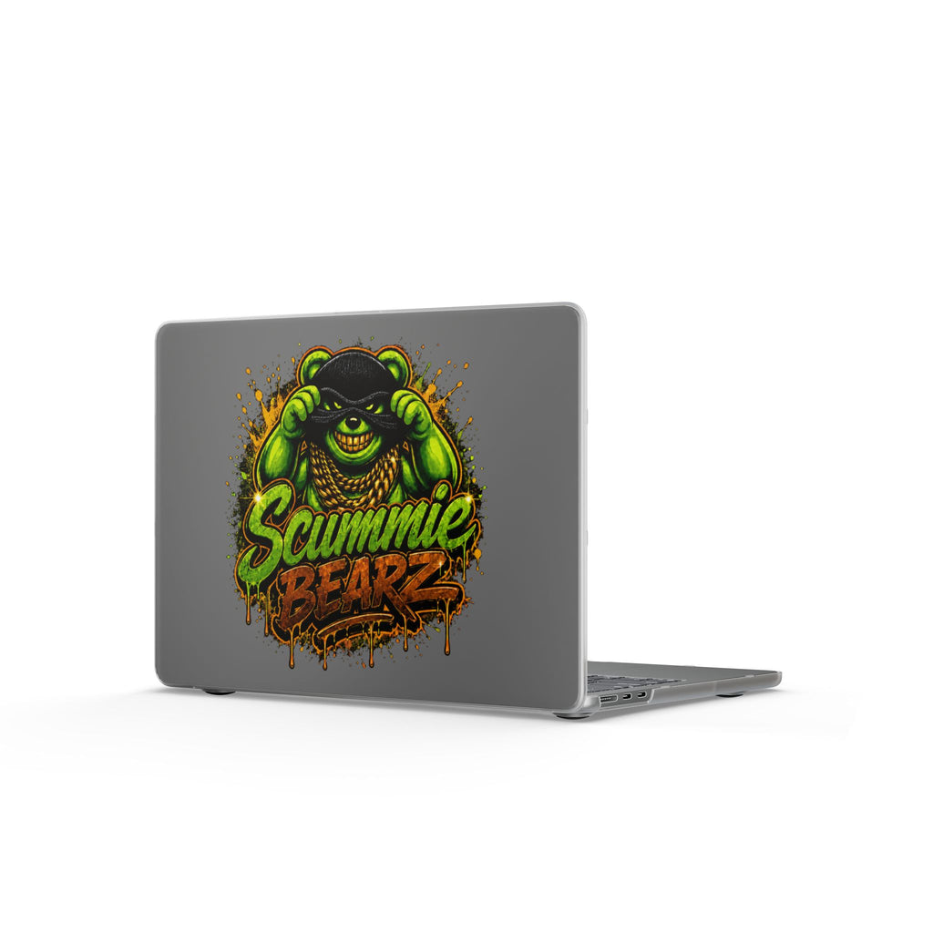 Matte MacBook Cases-GREEN MASK LOGO-SCUMMIEBEARZ™