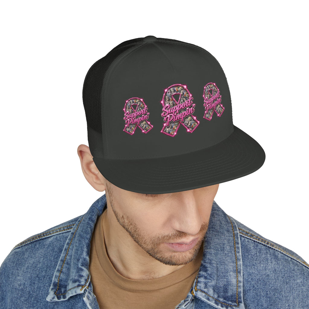 5 Panel Trucker Cap-SUPPORT PIMPIN-SCUMMIEBEARZ™