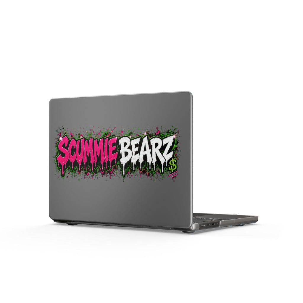 Matte MacBook Cases-PINK/SILVER LOGO-SCUMMIEBEARZ™