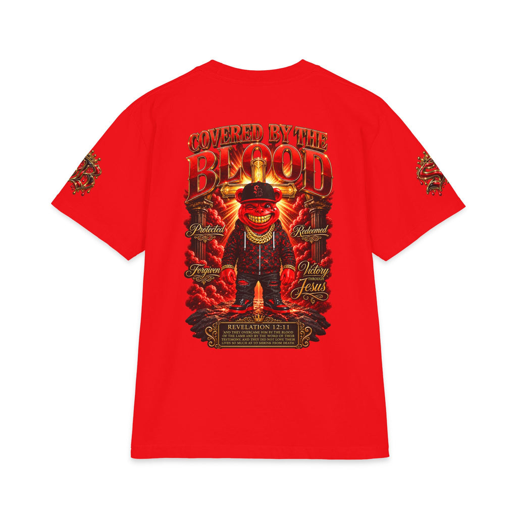 Covered by the Blood | SCUMMIEBEARZ™ Shaka Wear Heavyweight Tee