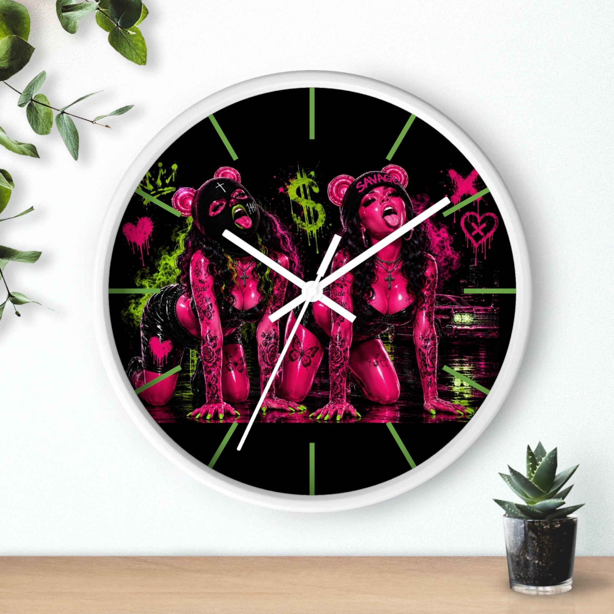 Wall Clock-Sexy But Savage Duo-SCUMMIEBEARZ™️