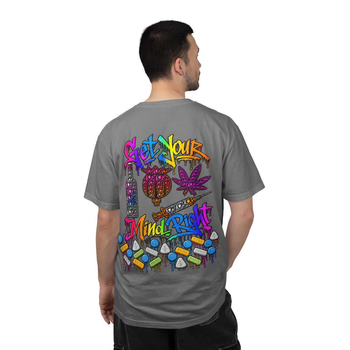 Unisex Garment-Dyed T-shirt-GET YOUR MIND, RIGHT- SCUMMIEBEARZ™️