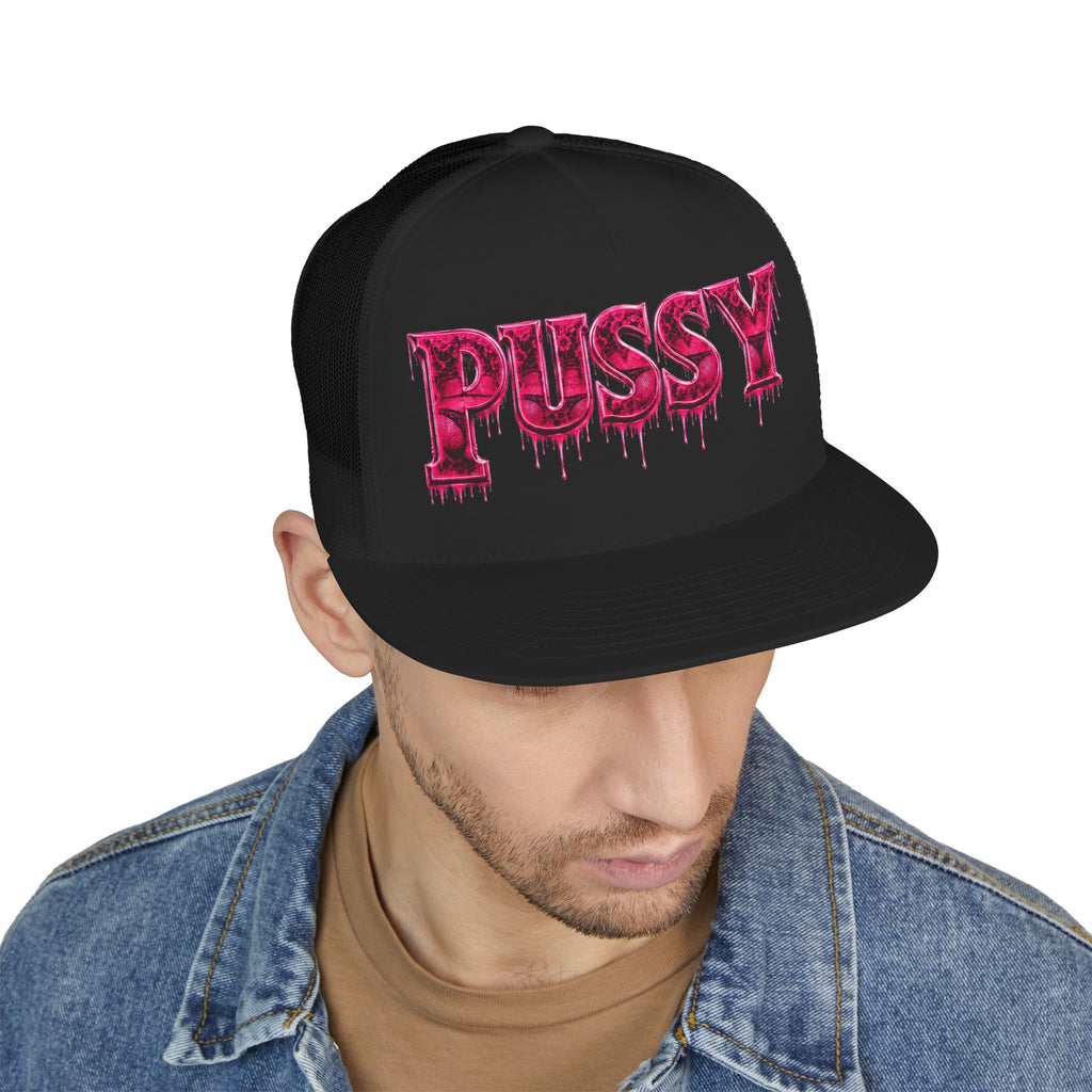 5 Panel Trucker Cap-PINK PU$$Y-SCUMMIEBEARZ™