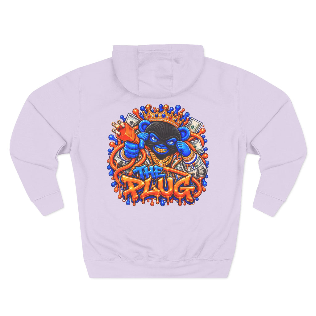 Three-Panel Fleece Hoodie-THE PLUG-SCUMMIEBEARZ™️