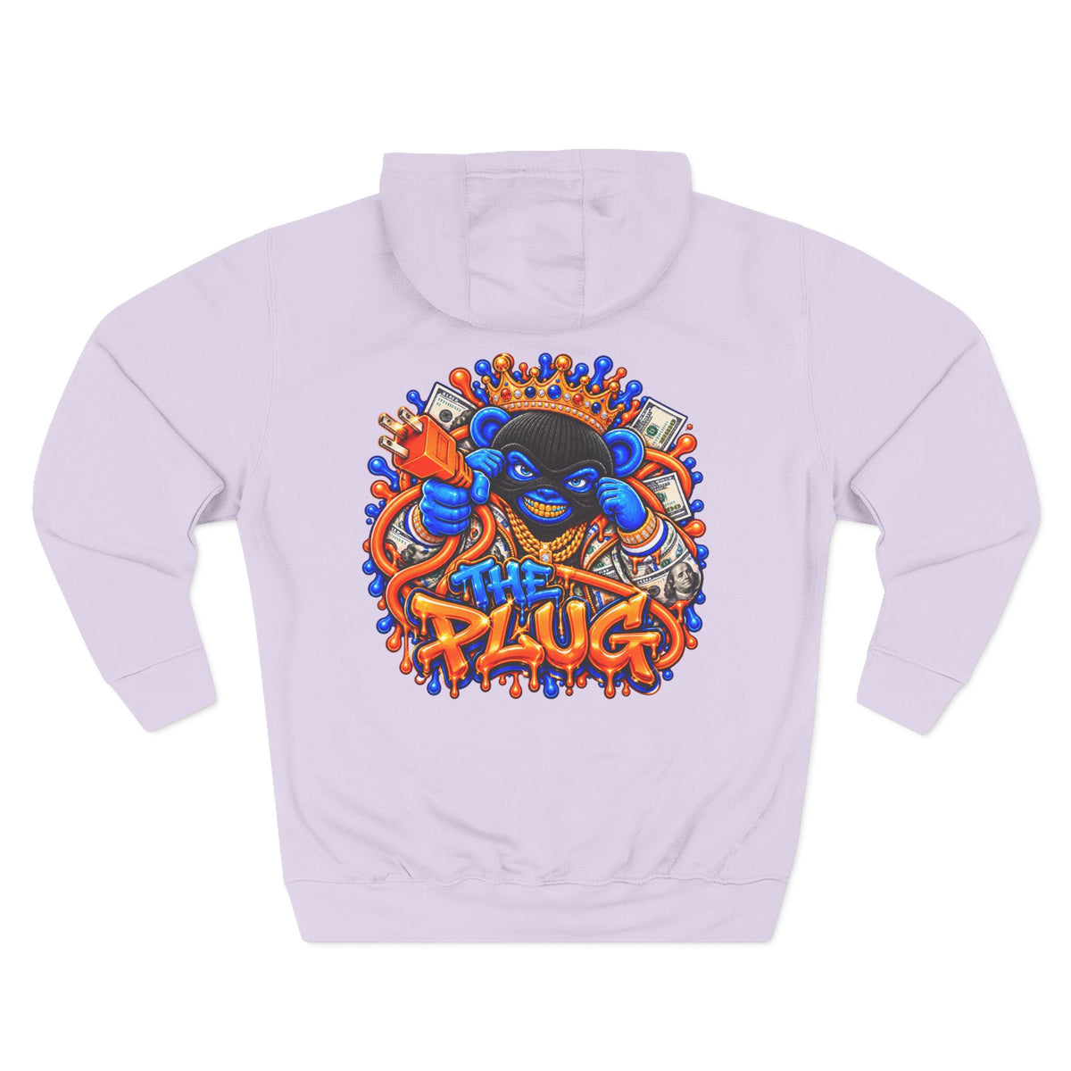 Three-Panel Fleece Hoodie-THE PLUG-SCUMMIEBEARZ™️