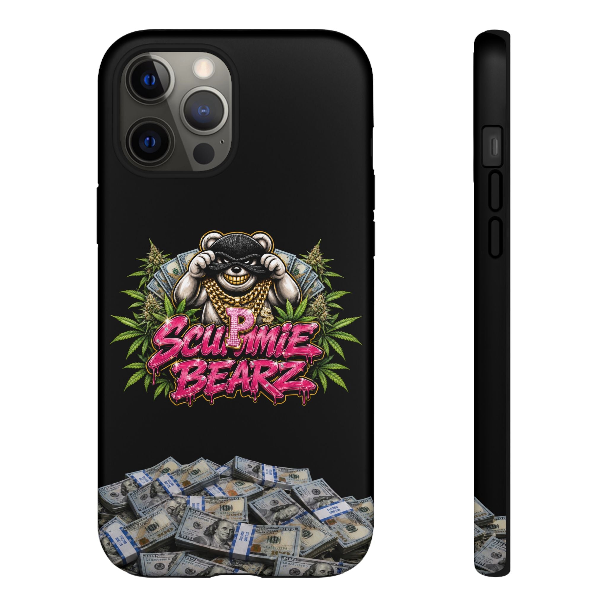 SCUMMIEBEARZ P.M.W. (P***y Money Weed) Logo Tough Cases