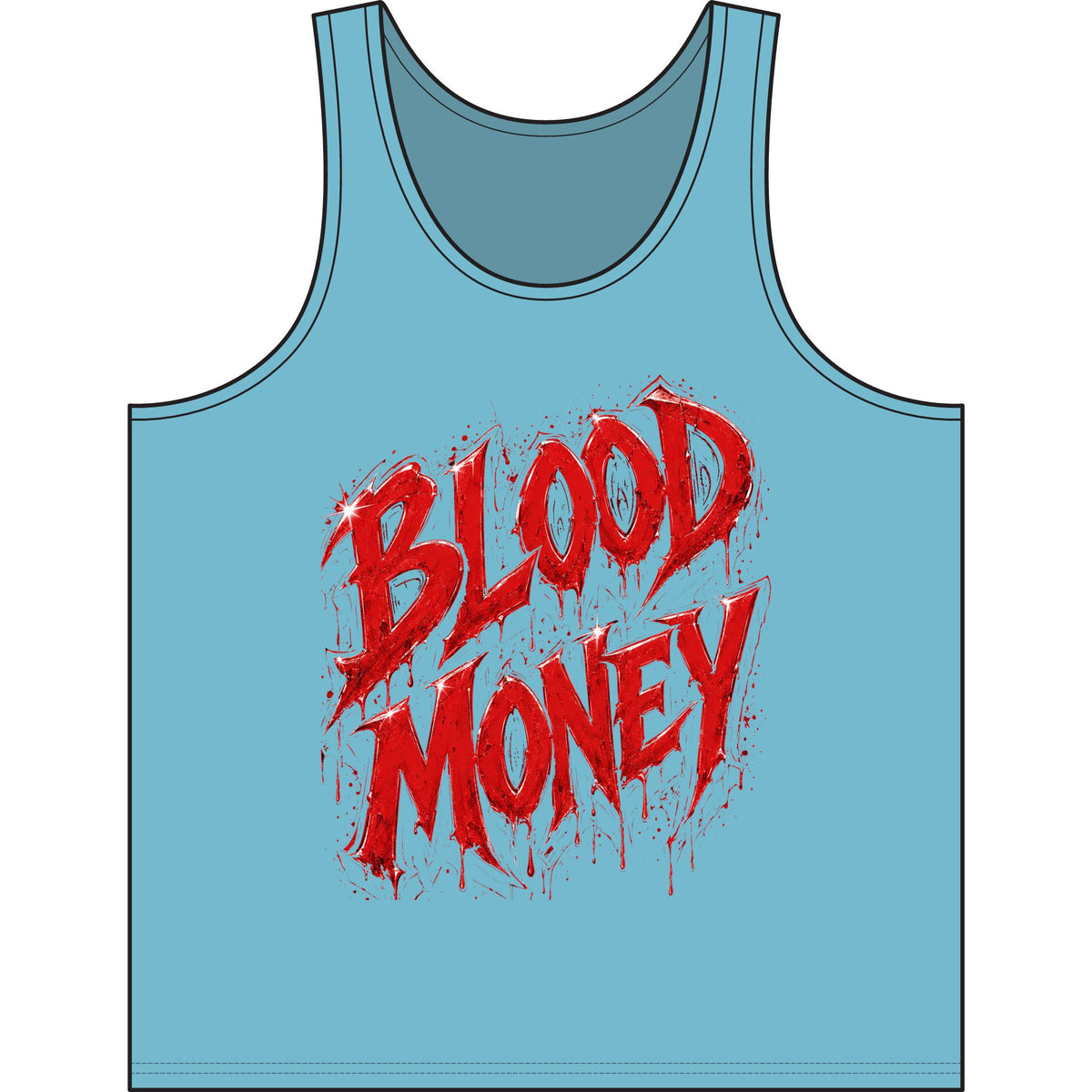 Unisex Triblend Tank-BLOOD MONEY-SCUMMIEBEARZ™️