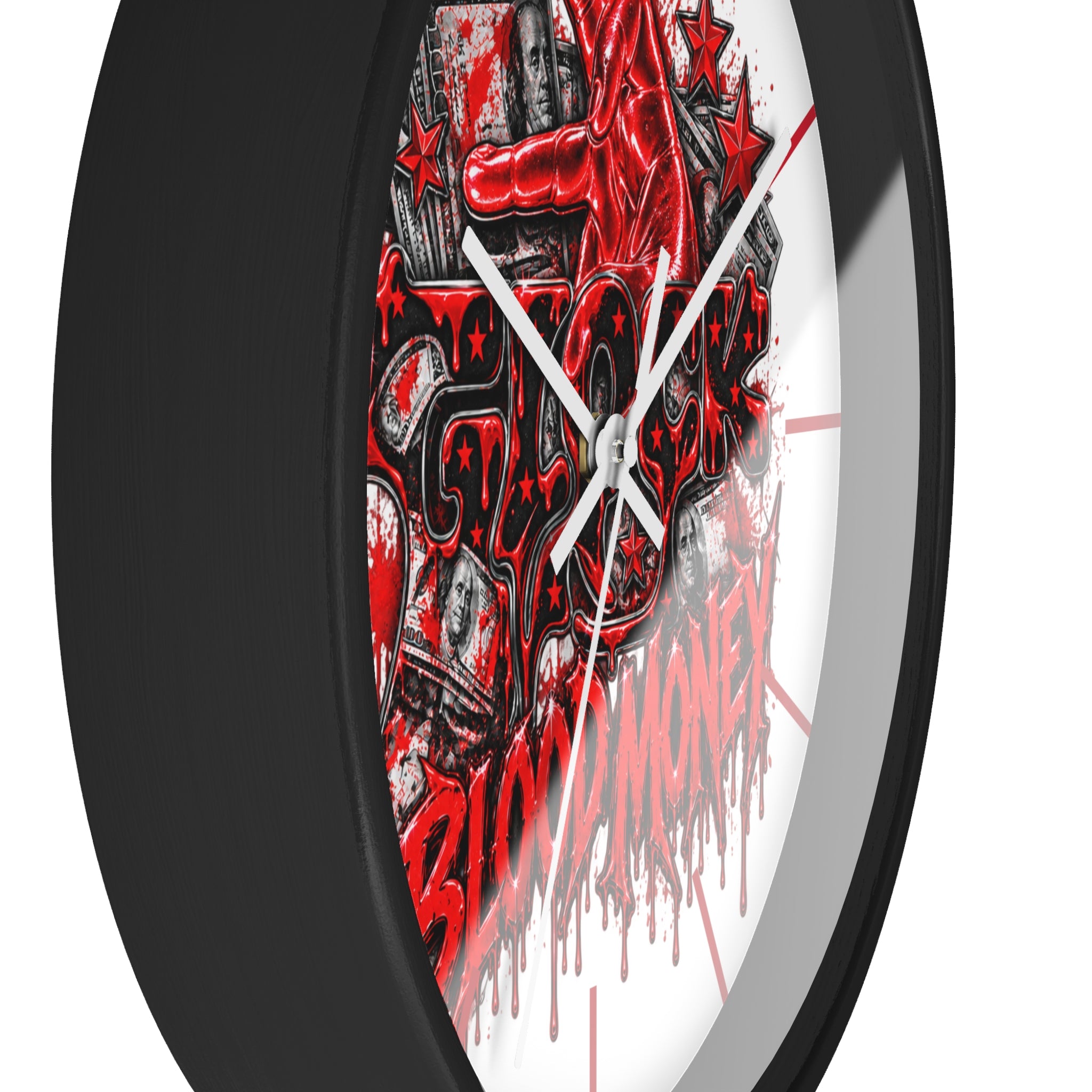 Wall Clock-Blood Money Glock-SCUMMIEBEARZ™️