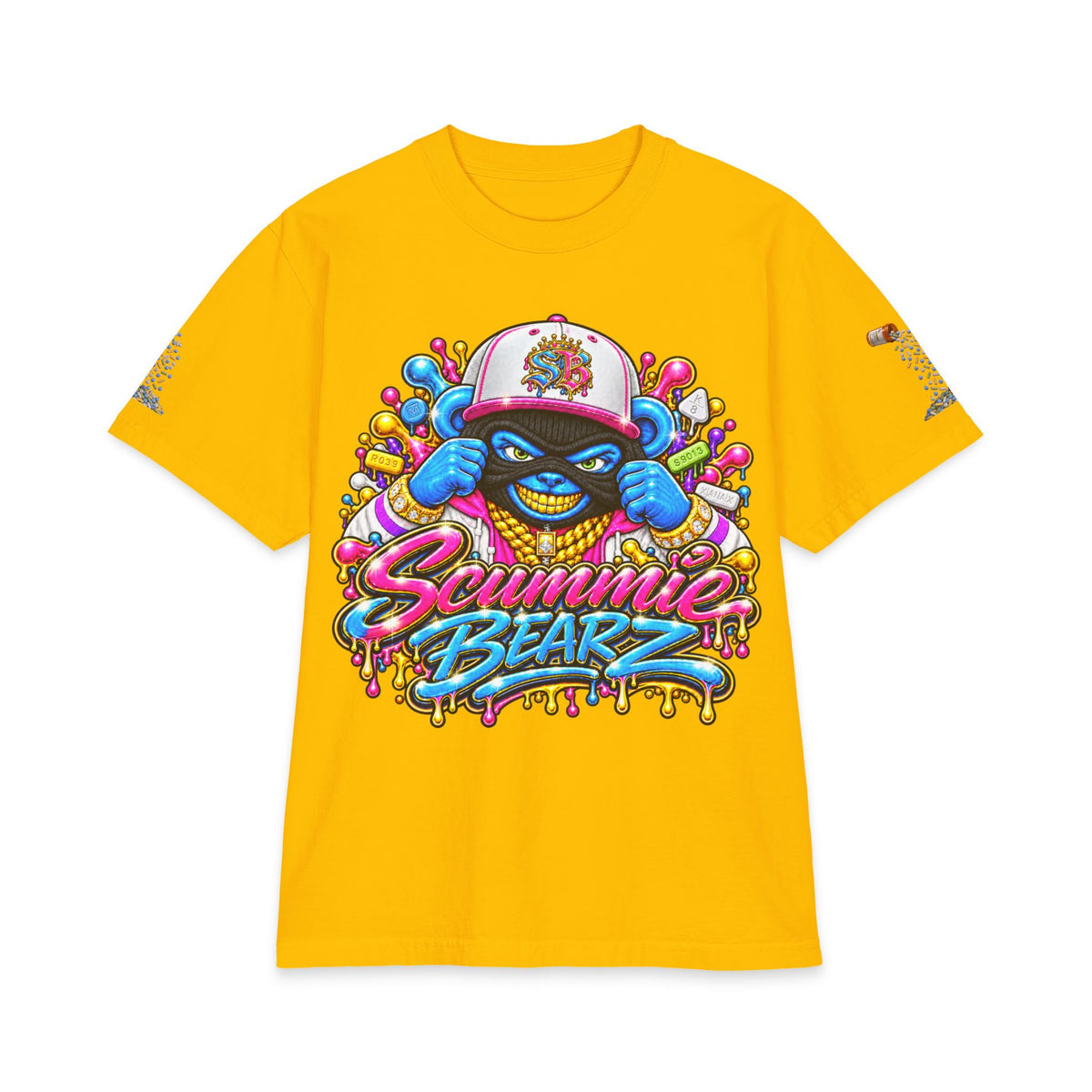 Get Your Mind Right — Multicolor Remix | SCUMMIEBEARZ™ Shaka Wear Heavyweight Tee