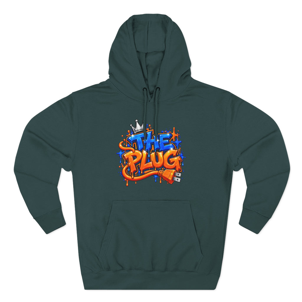 Three-Panel Fleece Hoodie-THE PLUG-SCUMMIEBEARZ™️
