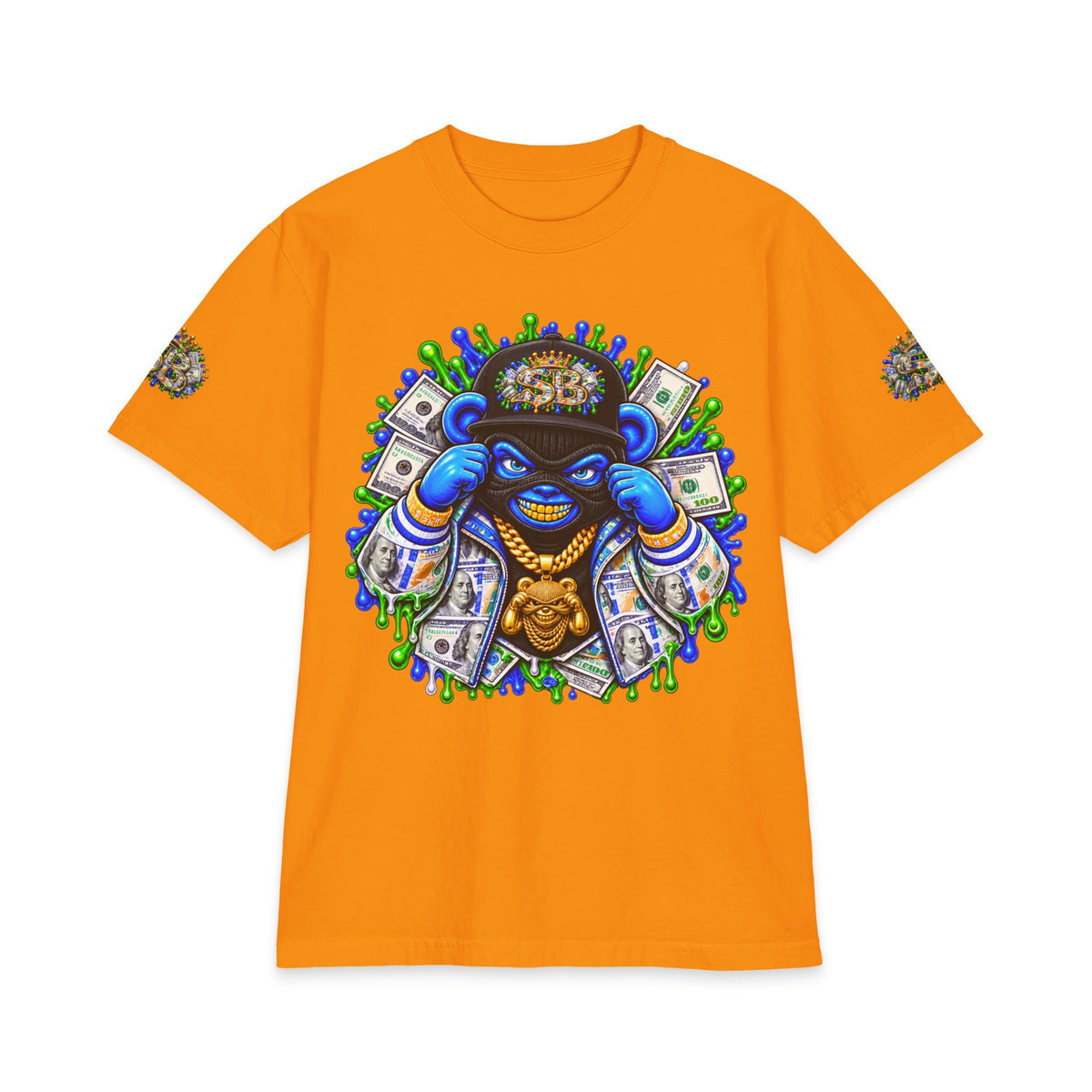 Money Hungry — Alternate Layout | SCUMMIEBEARZ™ Shaka Wear Heavyweight Tee