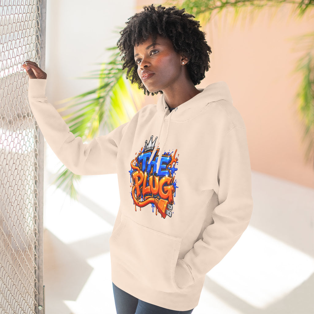 Three-Panel Fleece Hoodie-THE PLUG-SCUMMIEBEARZ™️
