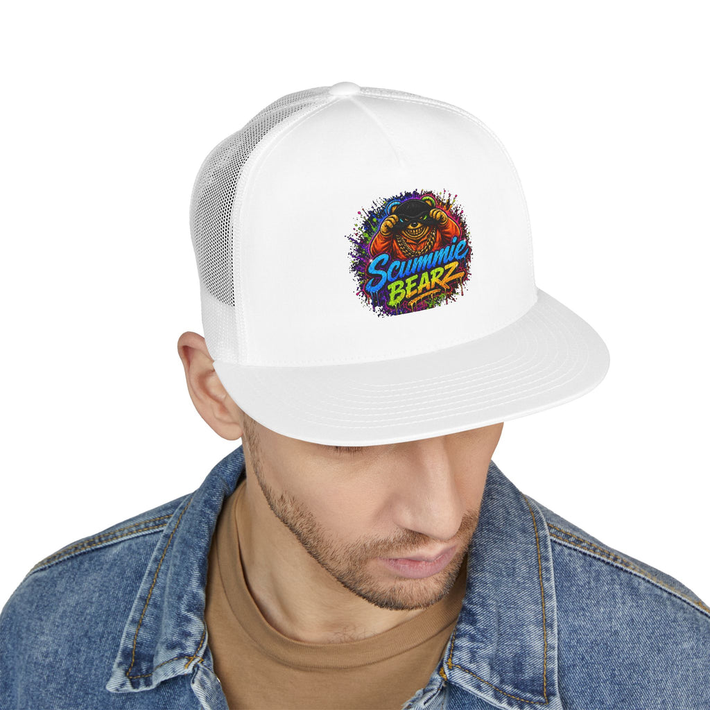 5 Panel Trucker Cap-RAINBOW MASK LOGO-SCUMMIEBEARZ™