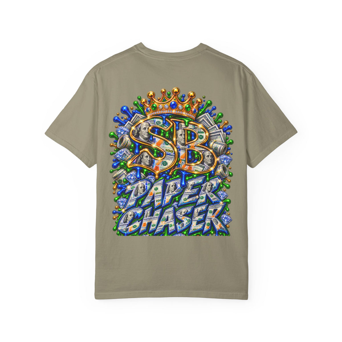 Comfort color 1717- "Paper Chaser" Graphic T-Shirt wha-SCUMMIEBEARZ™️