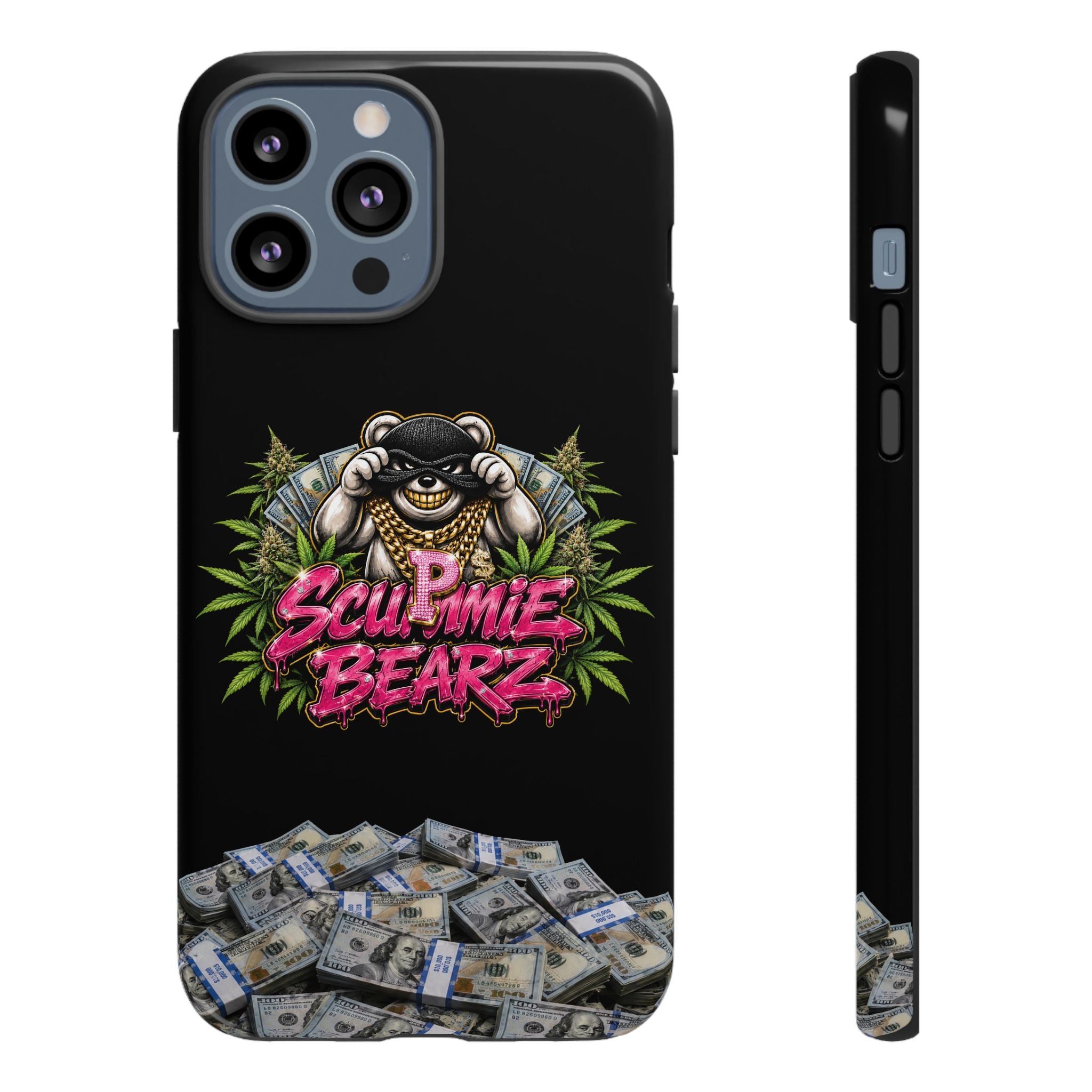 SCUMMIEBEARZ P.M.W. (P***y Money Weed) Logo Tough Cases