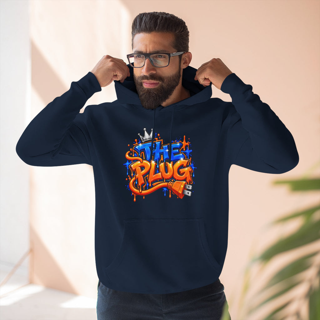 Three-Panel Fleece Hoodie-THE PLUG-SCUMMIEBEARZ™️