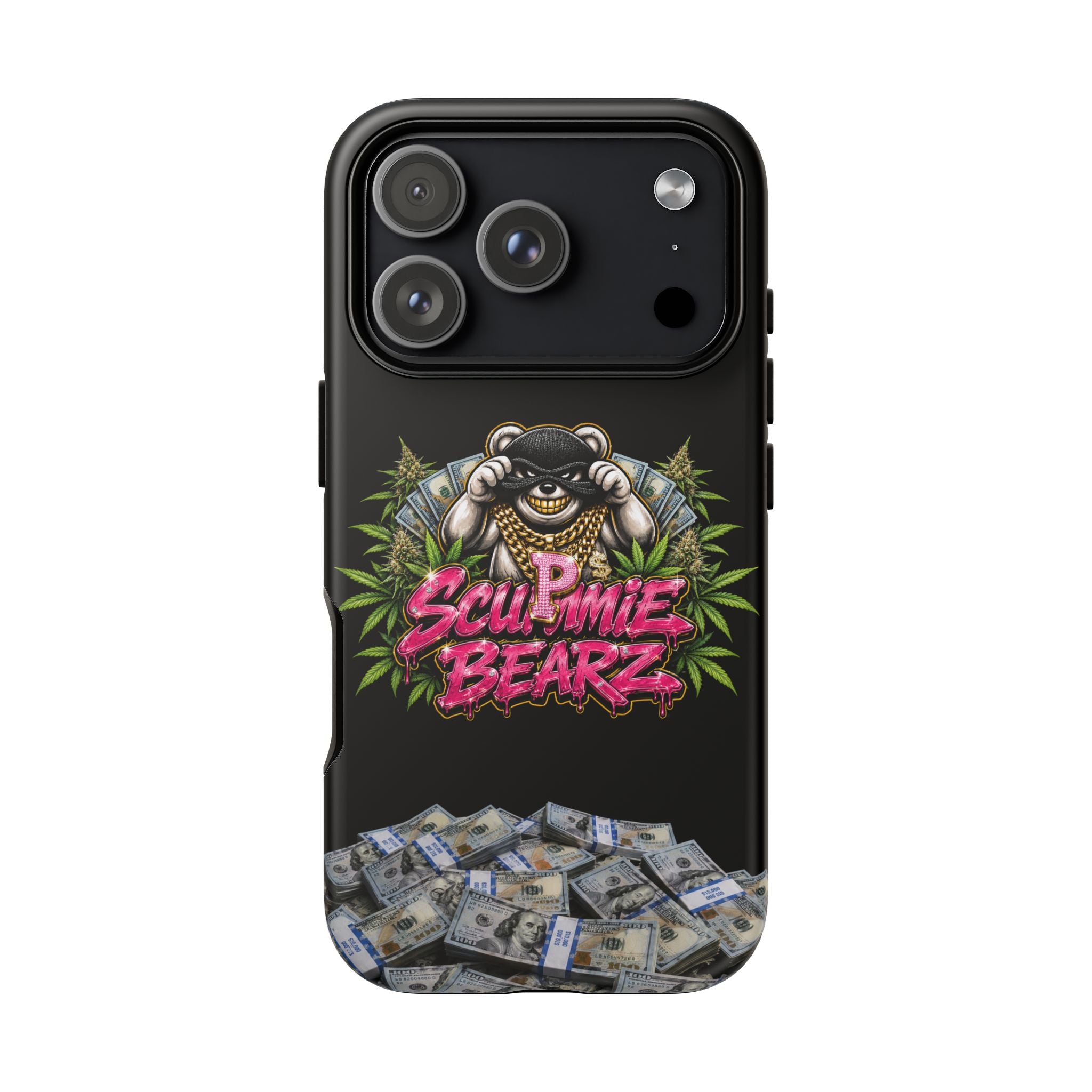 SCUMMIEBEARZ P.M.W. (P***y Money Weed) Logo Tough Cases