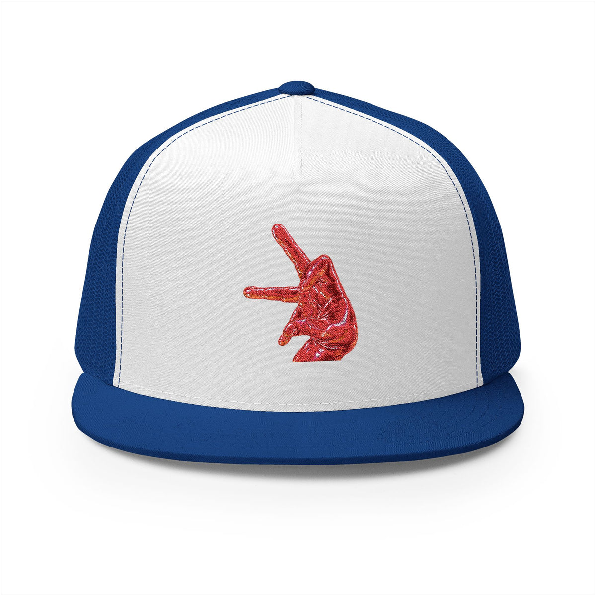 5 Panel Trucker Cap-BLOOD MONEY HAND LOGO-SCUMMIEBEARZ™️
