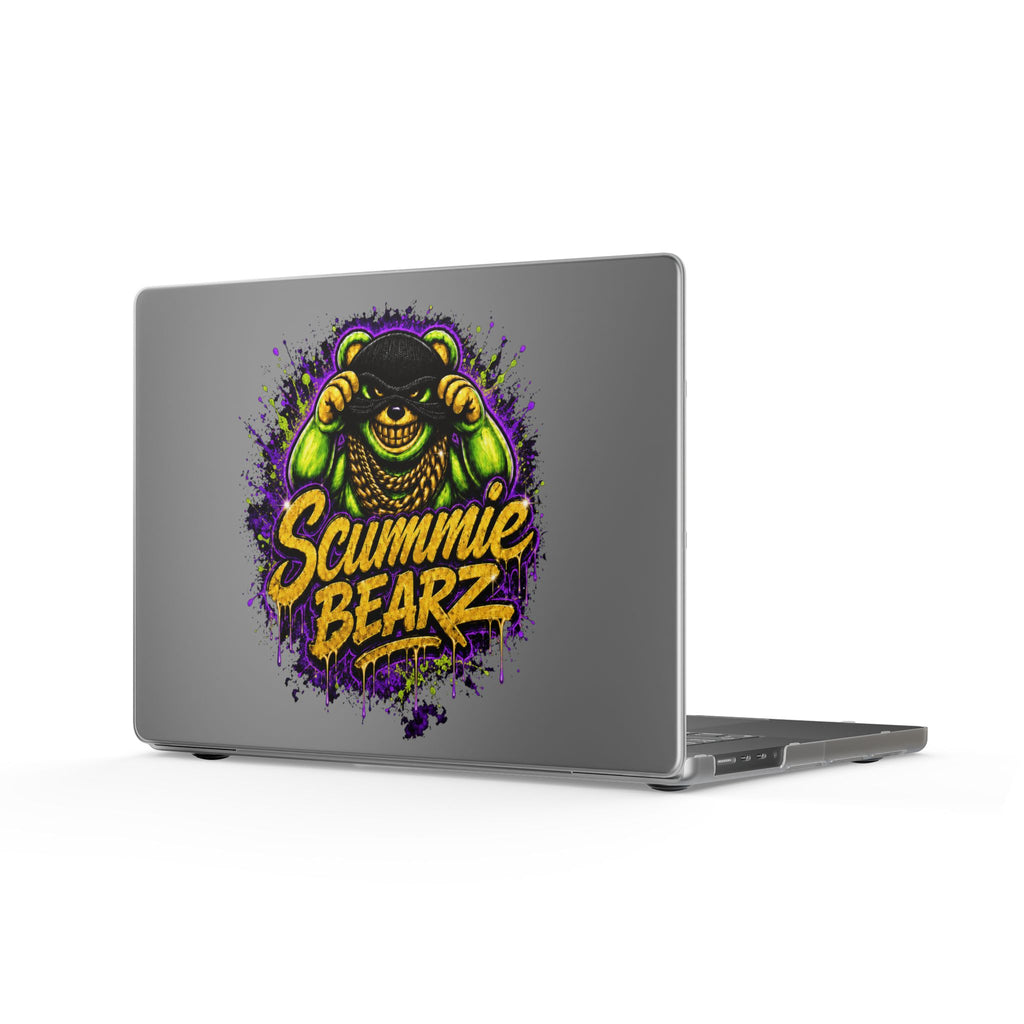 Matte MacBook Cases-GREEN MASK LOGO-SCUMMIEBEARZ™