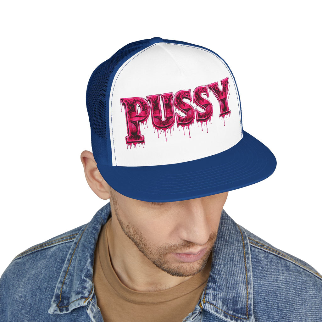 5 Panel Trucker Cap-PINK PU$$Y-SCUMMIEBEARZ™