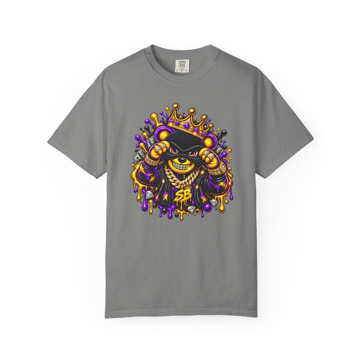 Unisex Garment-Dyed T-shirt-what you need i got it/ WHAT YOU NEED i GOT IT/CROWN MASK LOGO-SCUMMIEBEARZ™️