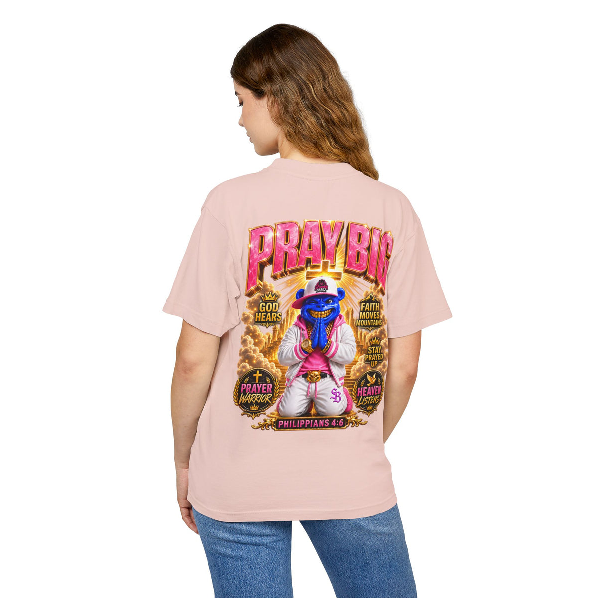 Unisex Urban Heavy Tee PRAY BIG™ | CHRISTIAN STREETWEAR TEE-SCUMMIEBEARZ™️