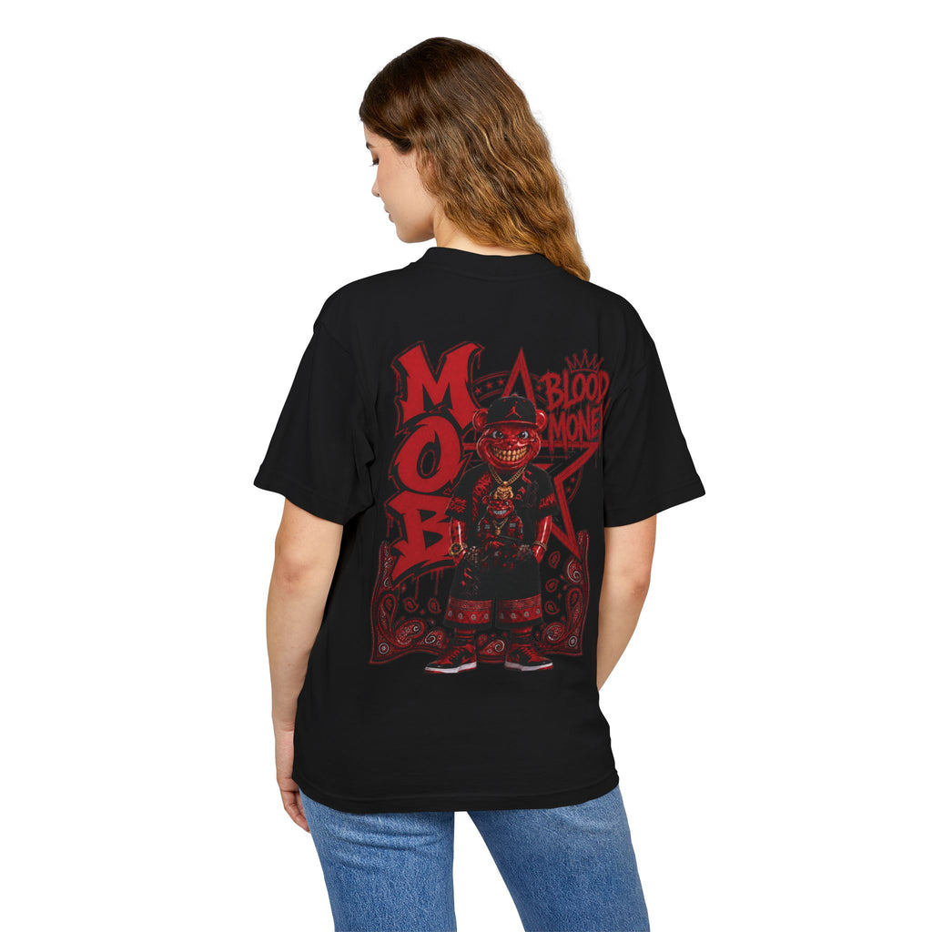 Unisex Urban Heavy Tee-BLOOD MONEY-™ | GANG GANG STREETWEAR TEE 🩸💰🐻-SCUMMIEBEARZ™️